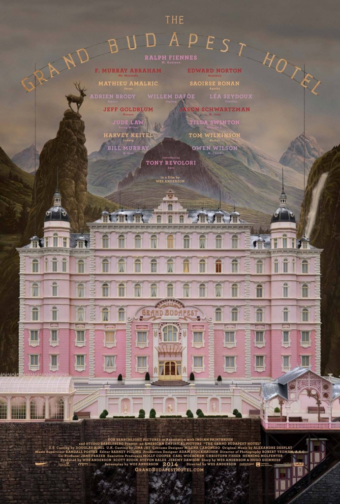 The Grand Budapest Hotel, directed by Wes Anderson
